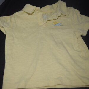 Garanimals Toddler Boy Short Sleeve Slub Jersey Polo, Mellow yellow Size 18M